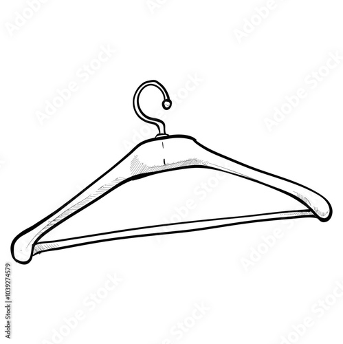 hangers handdrawn illustration