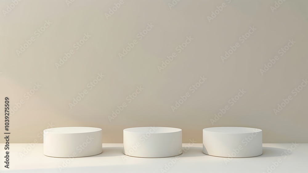 Minimal empty podium or pedestal display, and a blank product shelf for presentation. Minimal empty podium or pedestal display, and a blank product shelf for presentation.