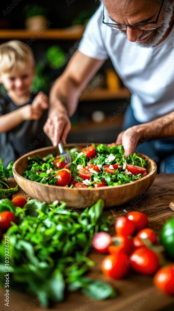 Creating a Fresh and Delicious Salad with Family A Joyful Cooking Moment Creating a Fresh and Delicious Salad with Family A Joyful Cooking Moment