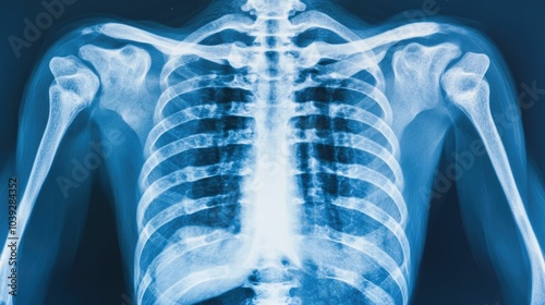 Detailed and Transparent X Ray Image Showcasing the Soft Tissue and Internal Structures within the Abdominal Region of the Human Body Providing a Captivating Medical Visualization