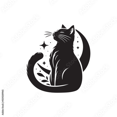 Cat silhouette vector style design illustration