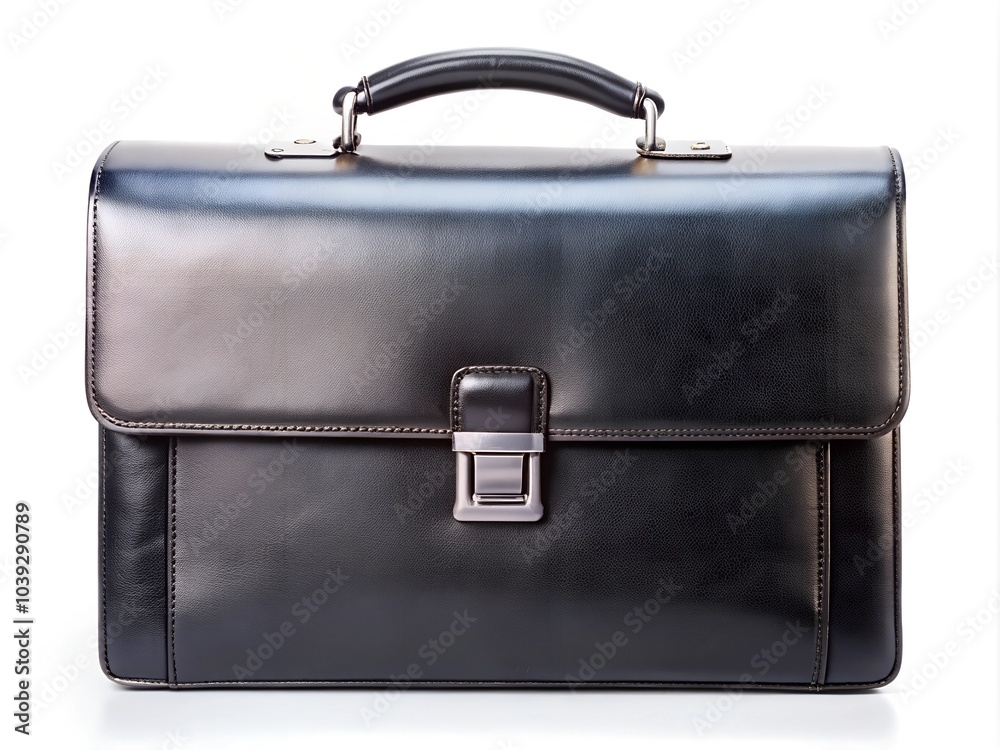 black briefcase isolated on white black briefcase isolated on white