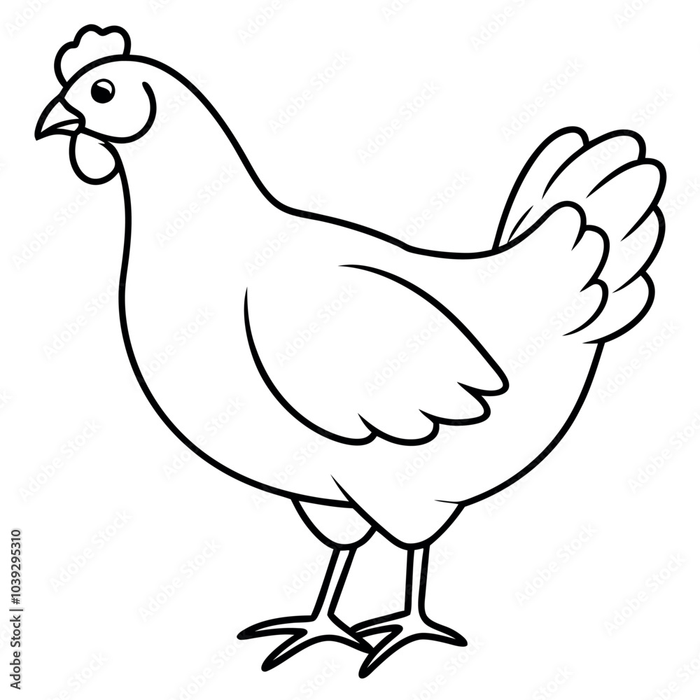 Chicken vector illustration. Chicken vector illustration.