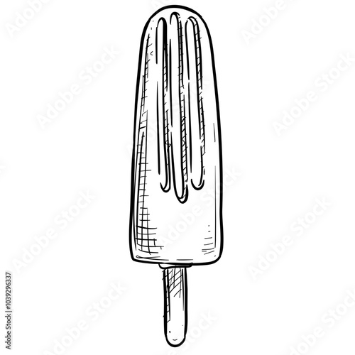 ice cream bar handdrawn illustration