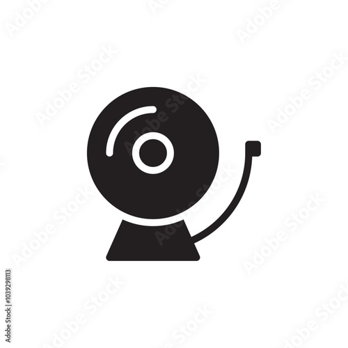 Bell ring icon Flat line illustration