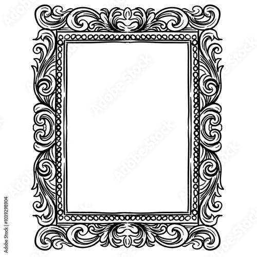 vintage frames handdrawn illustration