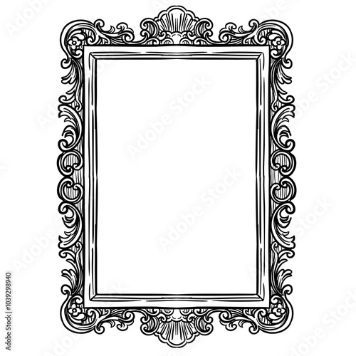 vintage frames handdrawn illustration