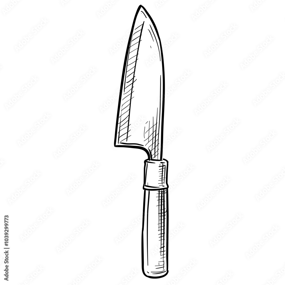 knife handdrawn illustration knife handdrawn illustration