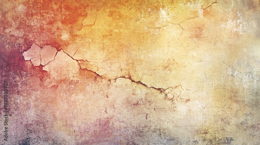 Grunge texture of a weathered cracked yellow and orange wall. Grunge texture of a weathered cracked yellow and orange wall.