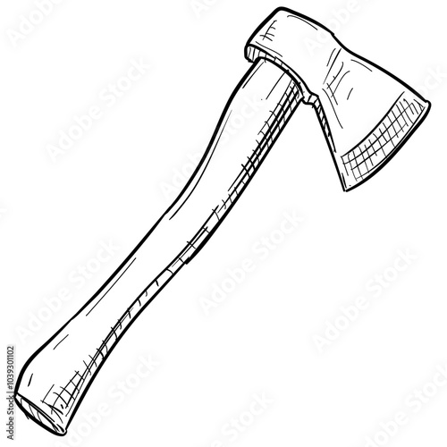 axe handdrawn illustration