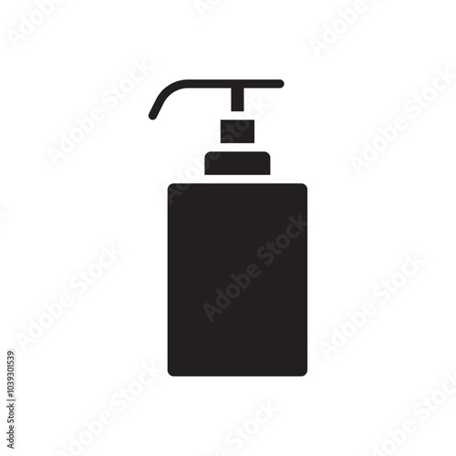 Handwash icon Flat line illustration