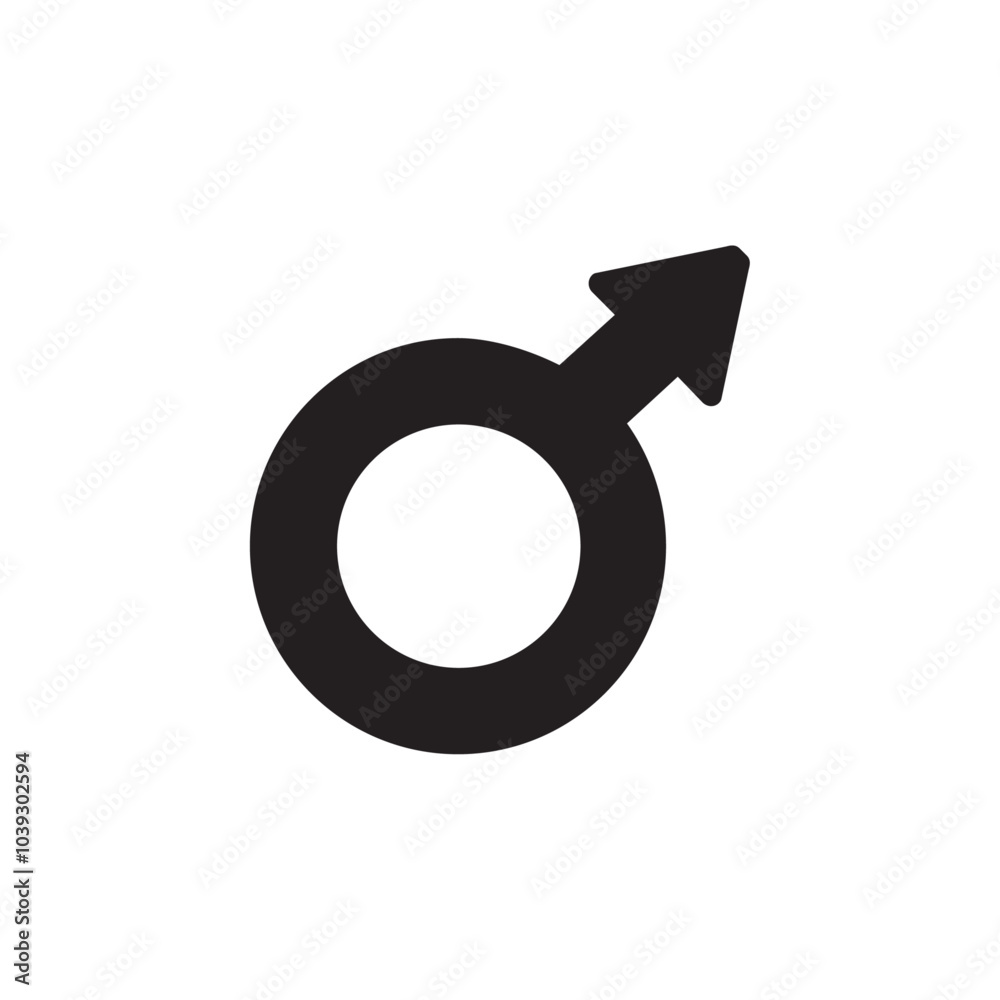 Male icon Flat line illustration Male icon Flat line illustration