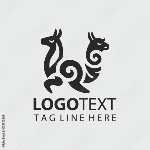 Llama Logo Illustrations