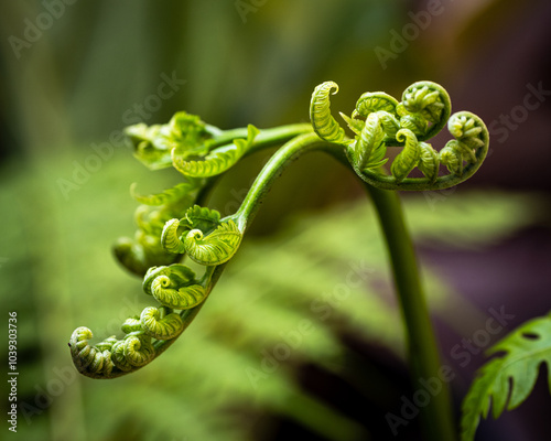 Unfurling Beauty: The Grace of a Young Fern