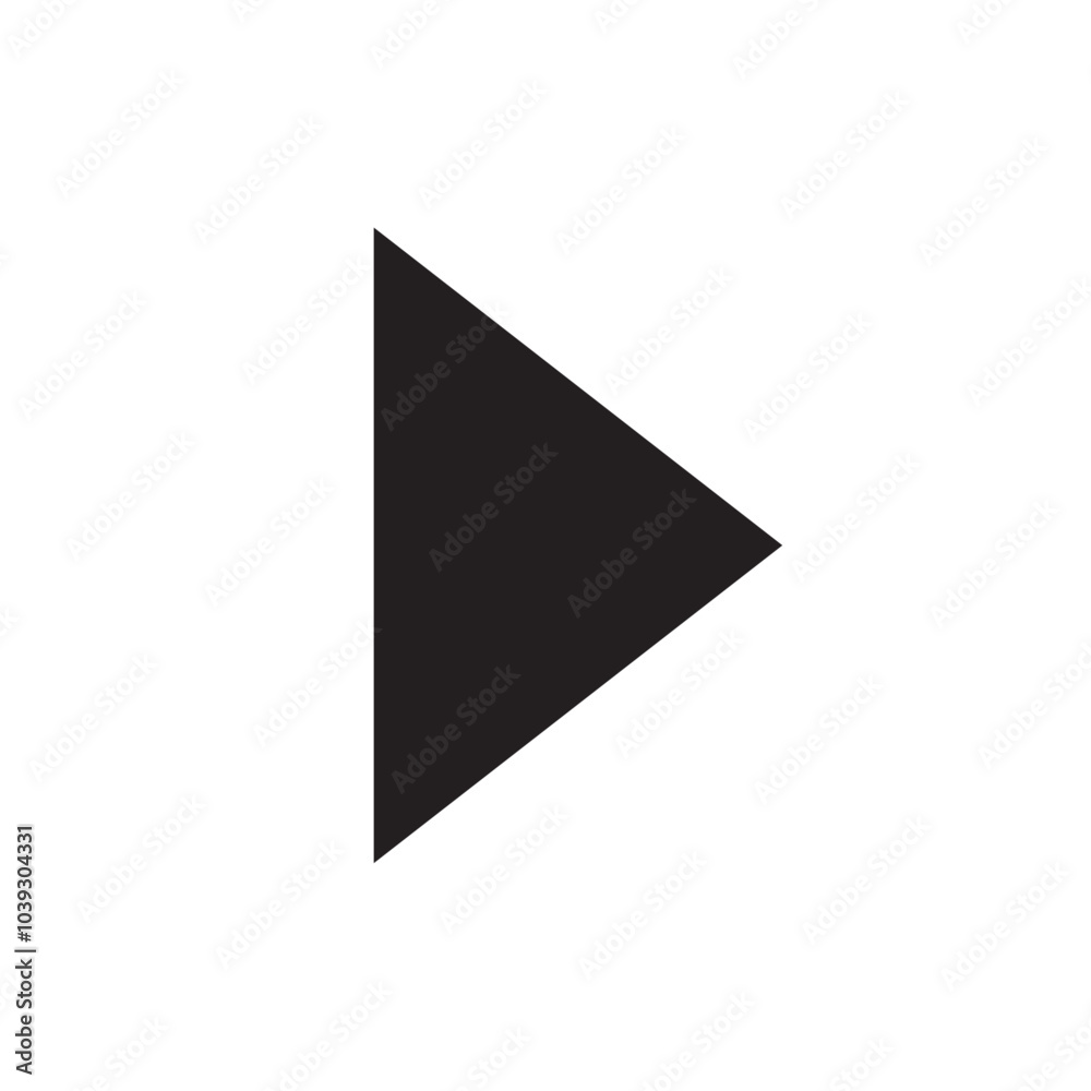 Play icon Flat line illustration Play icon Flat line illustration