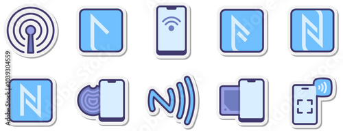 Set of Network & NFC icons