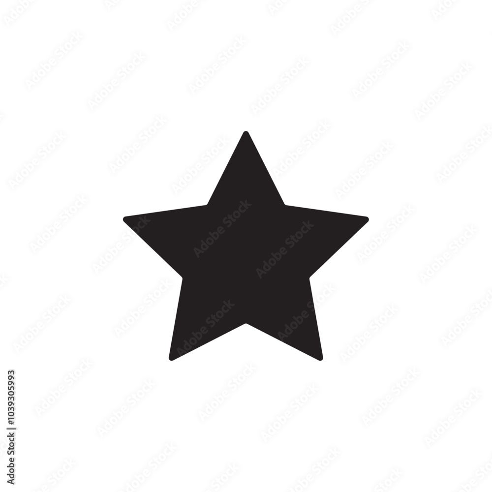 Star icon Flat line illustration Star icon Flat line illustration