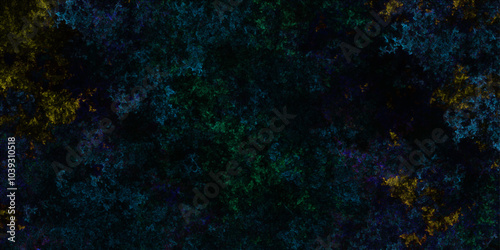 Scattered heavy dark multicolor colored texture grunge texture on a dark sky surface lightning abstract background. Abstract background with multicolor rough grainy stone or concrete wall texture. 