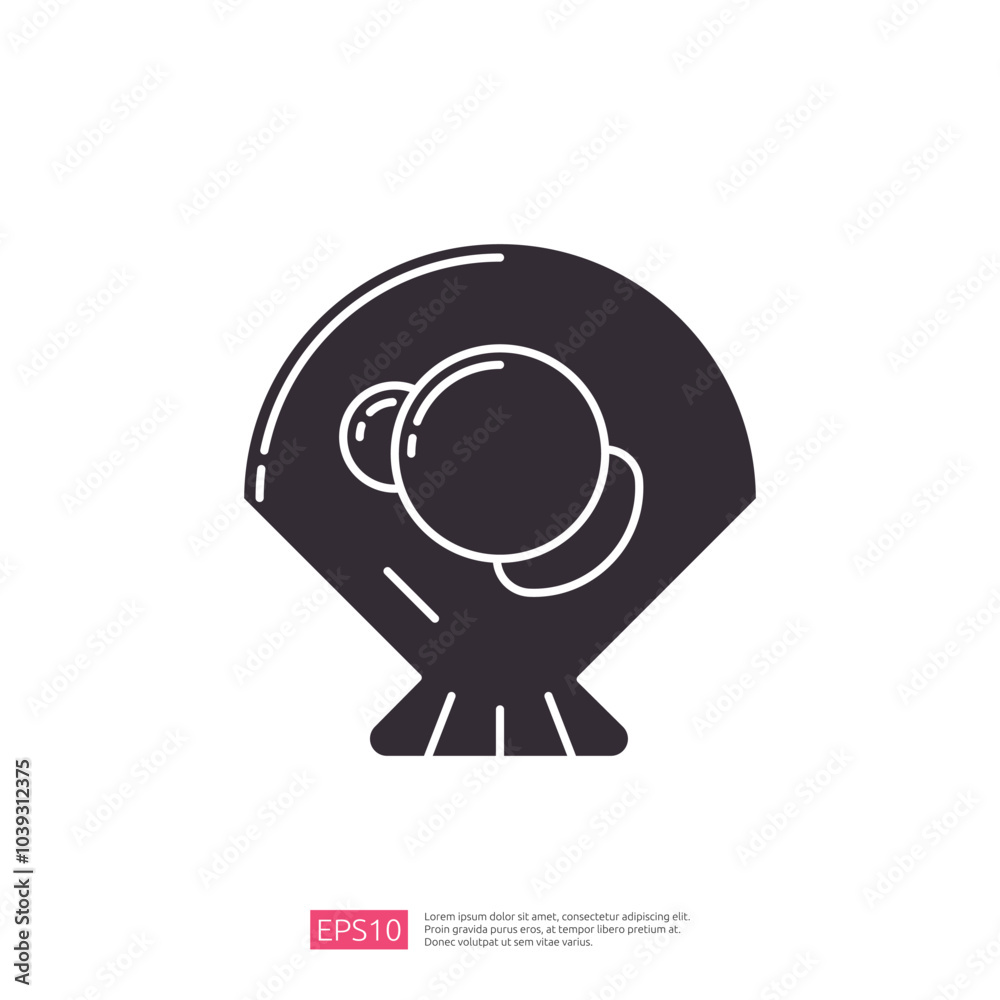 A simple, stylized illustration of a scallop shell, emphasizing its unique shape and texture. Ideal for culinary or marine-themed designs. A simple, stylized illustration of a scallop shell, emphasizing its unique shape and texture. Ideal for culinary or marine-themed designs.