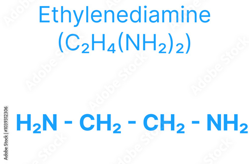 Ethylenediamine (C₂H₄(NH₂)₂) Molecular Structure for Chemistry