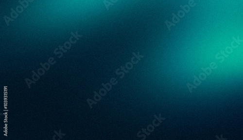 Dark blue black abstract grainy background, glowing vibrant color gradient shape, noise texture poster header banner cover design, copy space