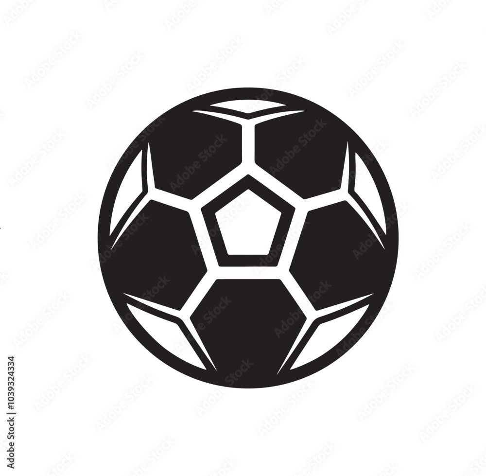 Obraz premium Classic Soccer Ball Silhouette Clip Art