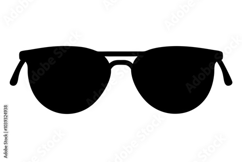 Sunglasses | isolated vector silhouette illustration on white background