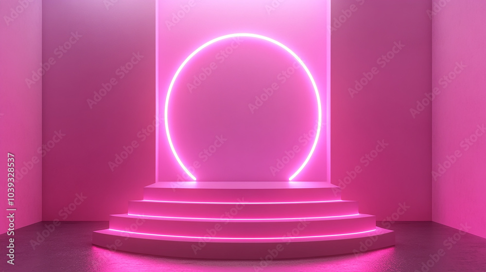 modern minimal pink platform concept modern minimal pink platform concept