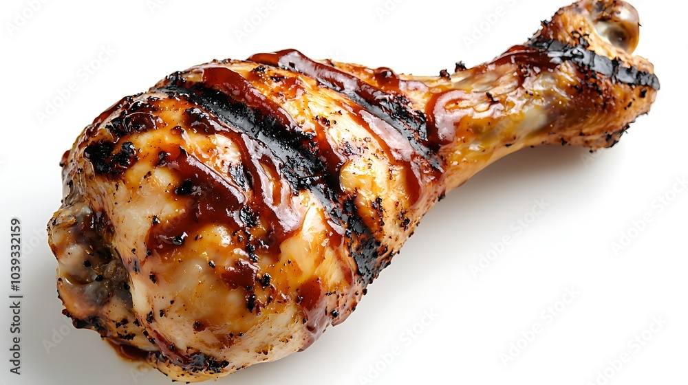 Grilled Chicken Leg with Barbecue Sauce Grilled Chicken Leg with Barbecue Sauce