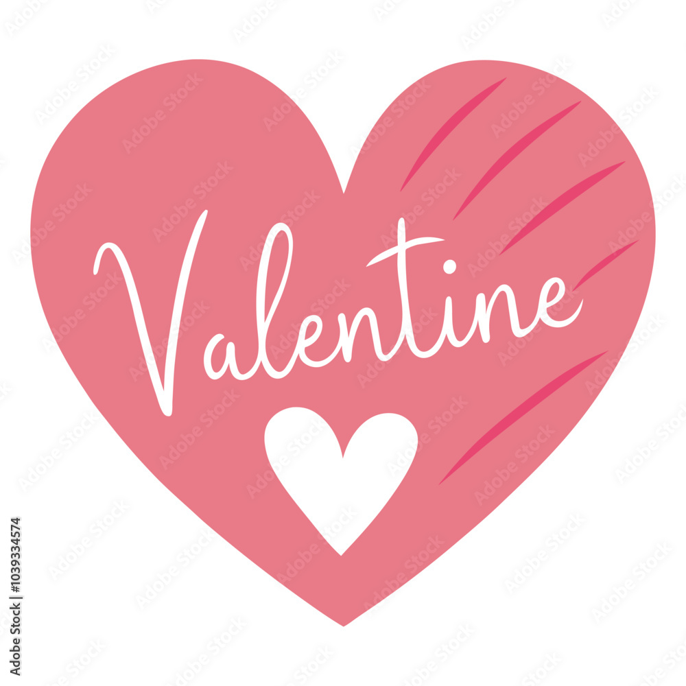 Romantic Pink Heart Design for Valentine's Day Romantic Pink Heart Design for Valentine's Day