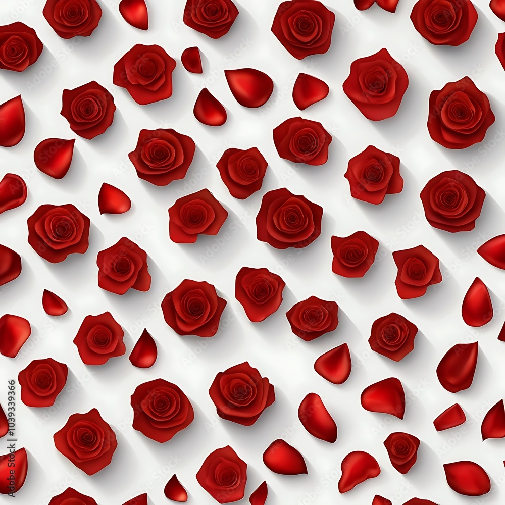 red background