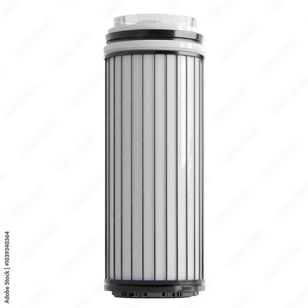 A futuristic energy storage tank, single object on transparent background A futuristic energy storage tank, single object on transparent background