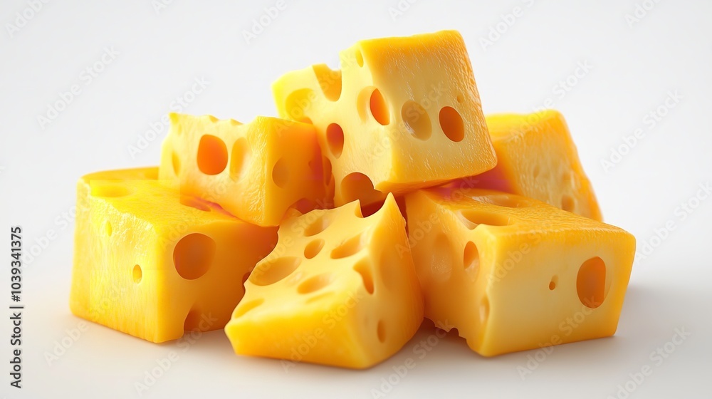 Yellow piece of cheese isolated on a white background Yellow piece of cheese isolated on a white background