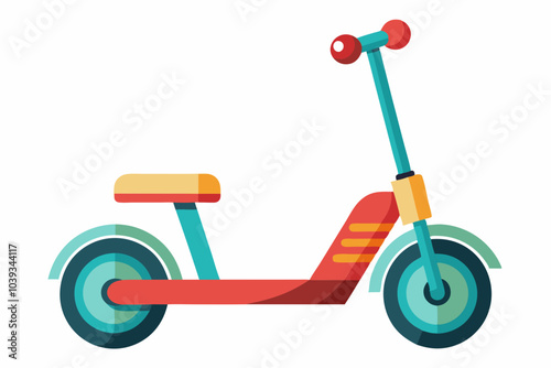 Scooter vector illustration isolated on white