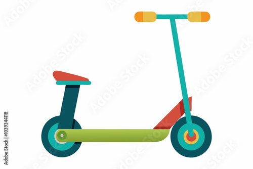 Scooter vector illustration isolated on white