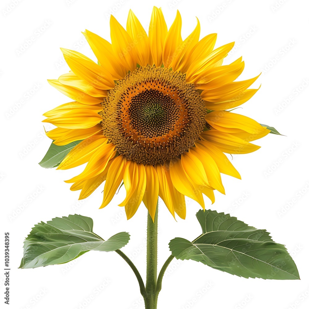 Fototapeta premium Sunflower Flower isolated on white background.