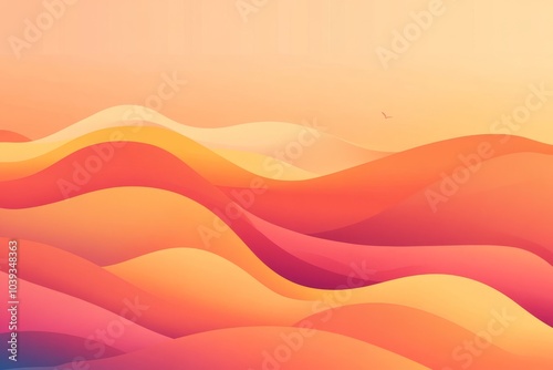 simple gradient wallpaper calming with orange as the main color