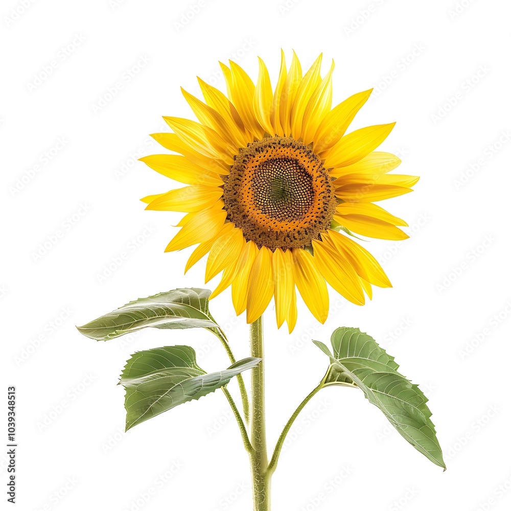 Fototapeta premium Sunflower Flower isolated on white background.