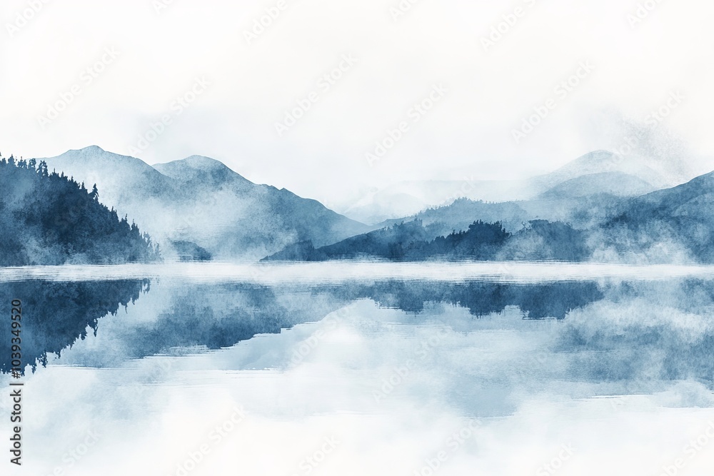 Fototapeta premium watercolor calming vector background, gradient, wallpaper, desktop background