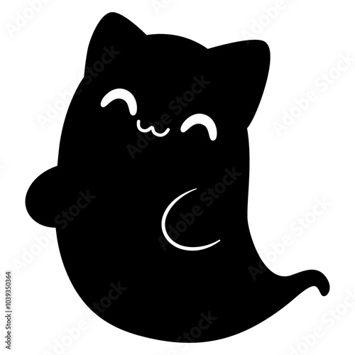 Cartoon Cute Cat Ghost