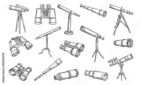 telescope handdrawn collection