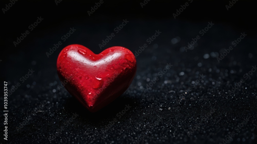 Love, Heart, Stone, Ruby, Red, Background, Black, Shiny Love, Heart, Stone, Ruby, Red, Background, Black, Shiny