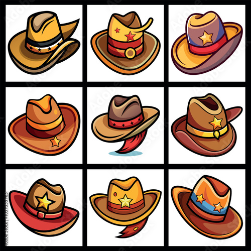 Classic Cowboy Hat Clipart Vector Design