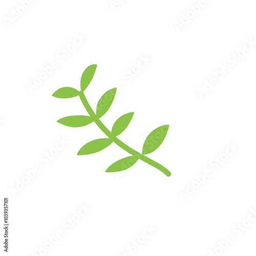 vector green tropical leaf