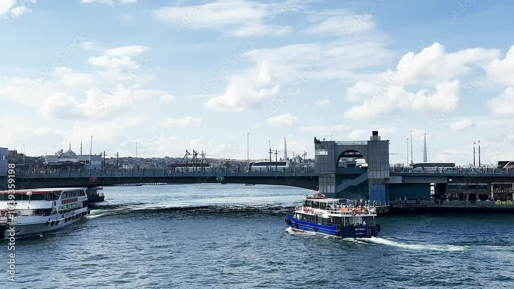 -High Resolution 4K 3840 x 2160 -Istanbul Galata Bridge full shoot, Karakoy to Eminonu -High Resolution 4K 3840 x 2160 -Istanbul Galata Bridge full shoot, Karakoy to Eminonu