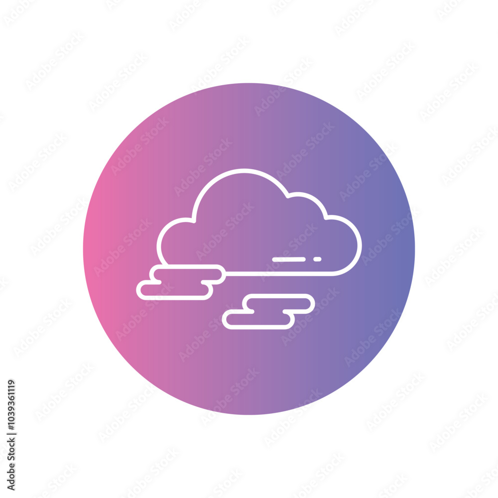 Fog vector icon stock illustration Fog vector icon stock illustration