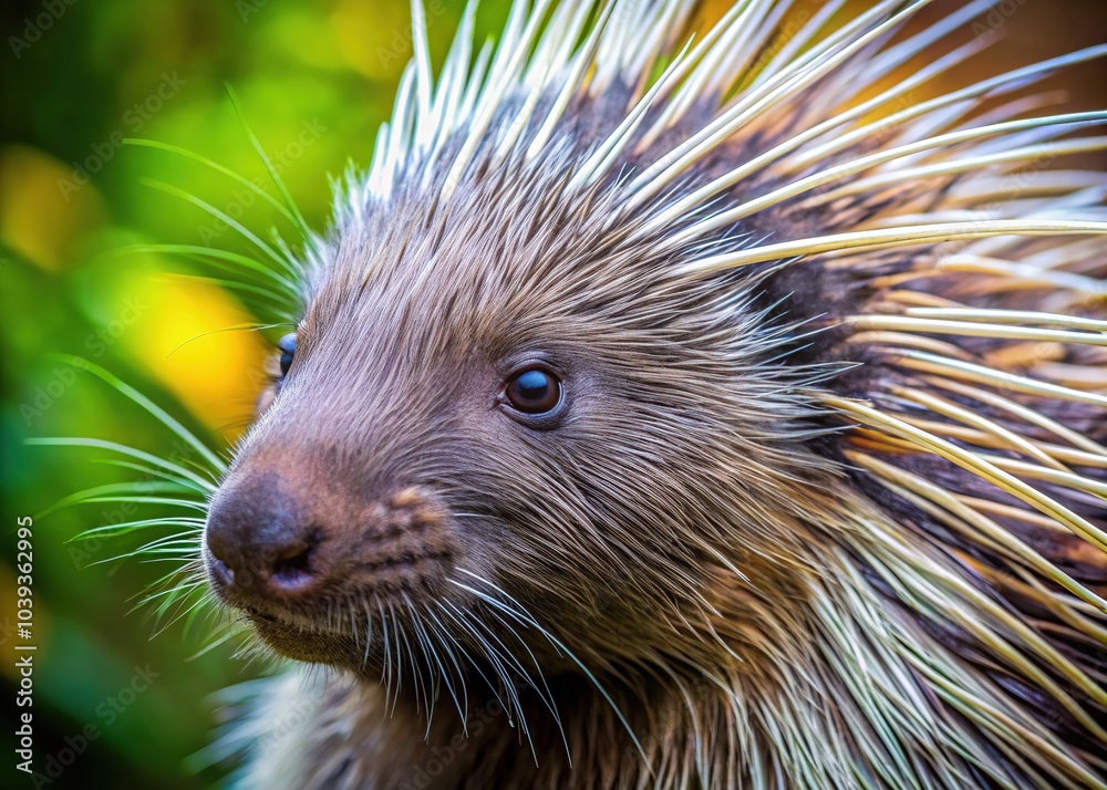 With piercing eyes and sharp quills, the majestic Malayan porcupine holds our gaze. With piercing eyes and sharp quills, the majestic Malayan porcupine holds our gaze.