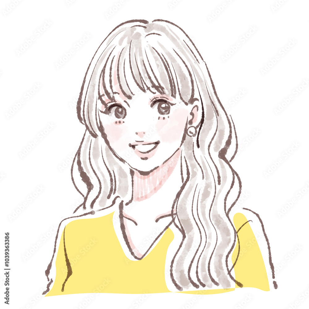 女性・女の子のイラスト素材 女性・女の子のイラスト素材