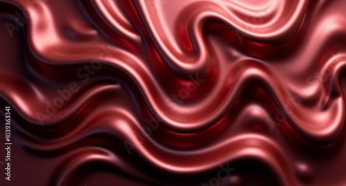 A maroon alloy backdrop featuring dynamic folds, chrome plating, and stainless steel accents. Shimmering brocade textures complement the oil-draped, highly detailed surface.