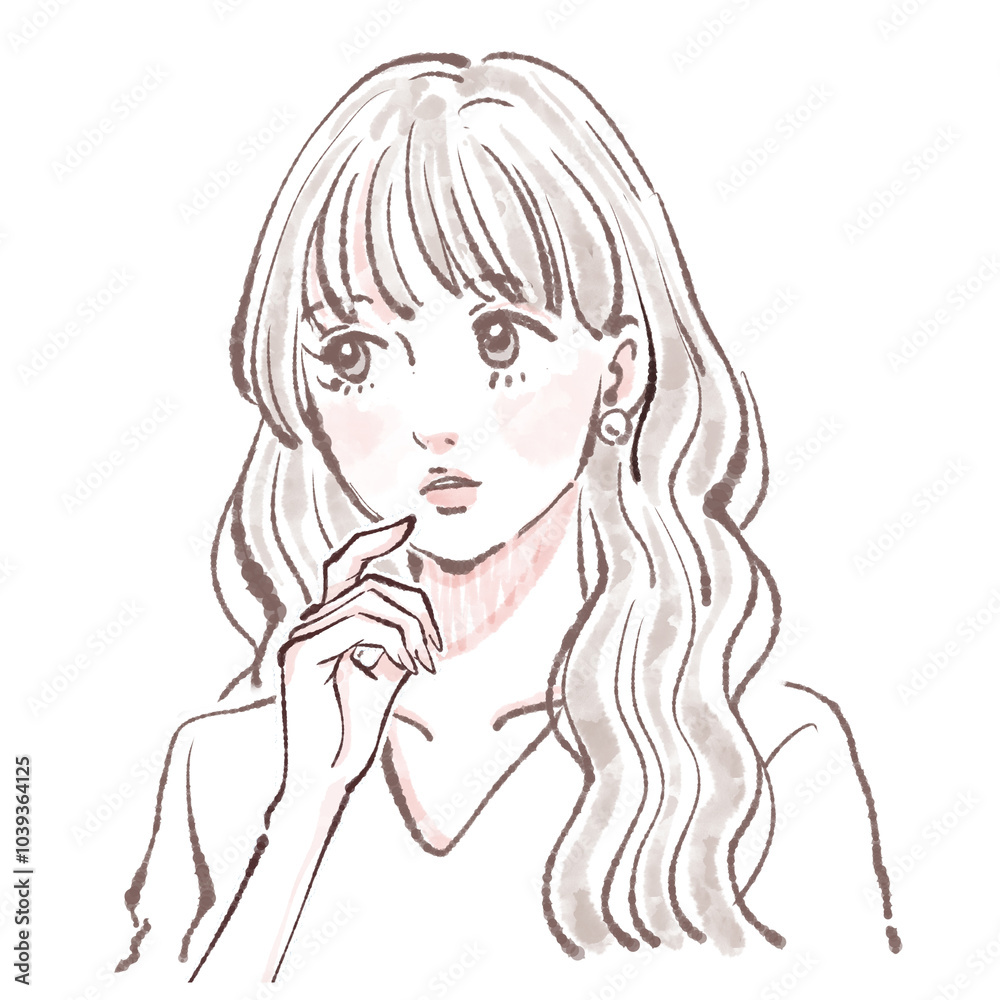 女性・女の子のイラスト素材 女性・女の子のイラスト素材